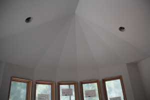 Ceiling in a diamond shape